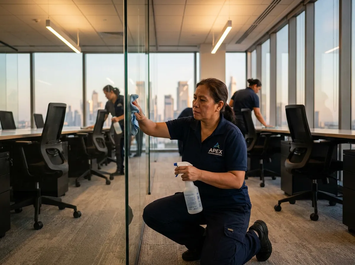 Cleaning & Janitorial professional at work