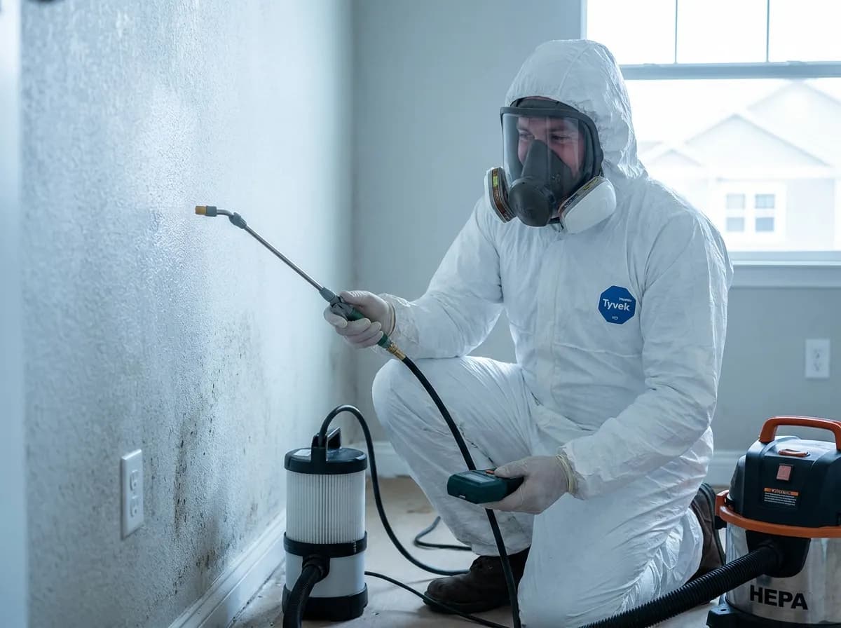 Mold & Remediation professional at work